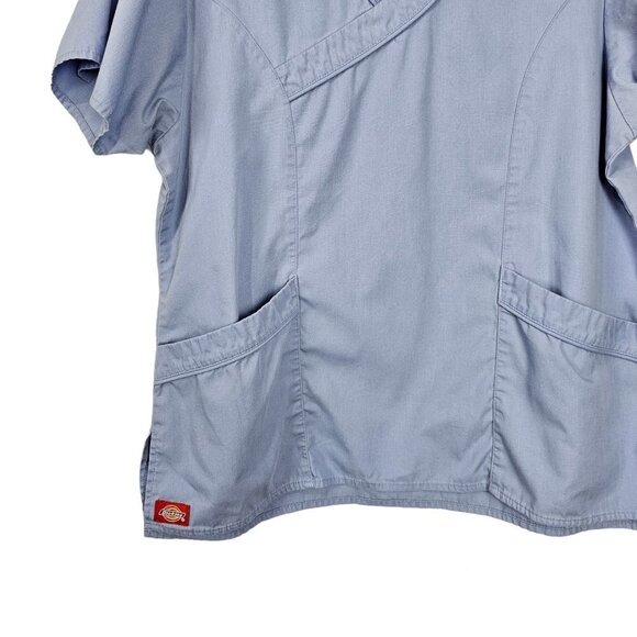 Dickies Scrubs Blue Pant and Tops Set Of 3 - Picture 4 of 13